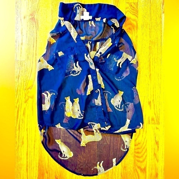 A’gaci New Ladies Sheer Cheetah Print top | So unique! 🤩 - Picture 1 of 12